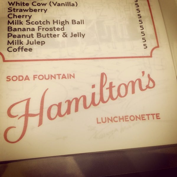 Das Foto wurde bei Hamilton’s Soda Fountain &amp; Luncheonette von Grays T. am 9/14/2014 aufgenommen