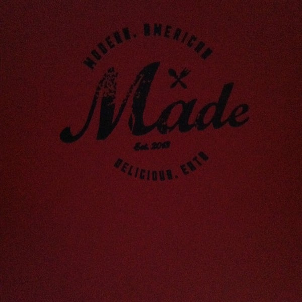 Photo taken at Made Restaurant by Lauren H. on 5/1/2013
