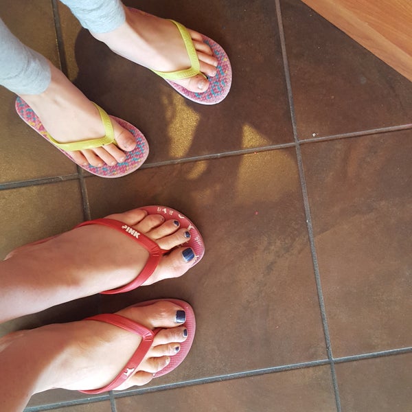 pedicure....our before pic!
