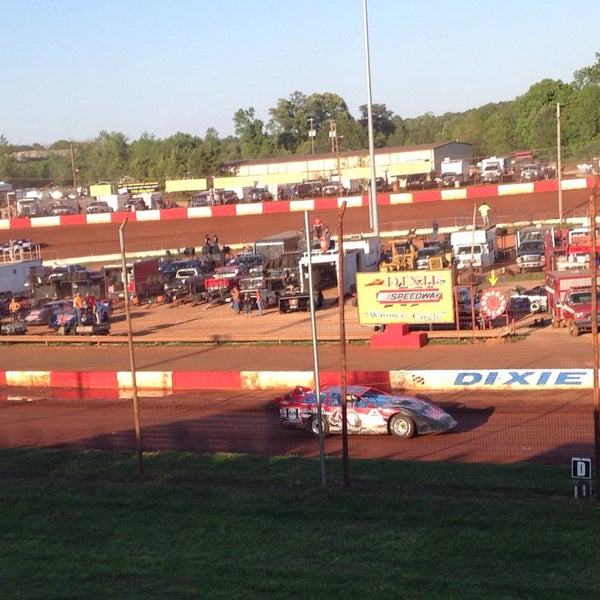 Photo taken at Dixie Speedway Home of the Champions by Amy R. on 5/3/2014