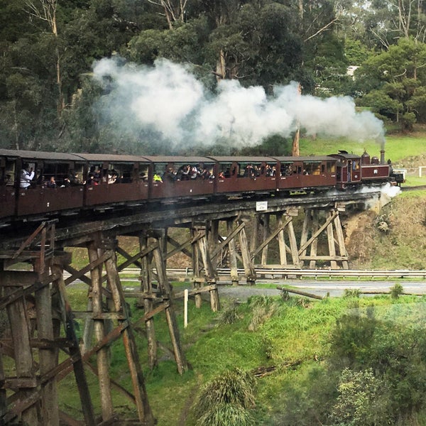 Photo taken at Belgrave Station - Puffing Billy Railway by Warren E. on 7/18/2019