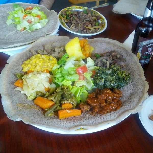 Photo taken at Enat Ethiopian by Wes T. on 4/3/2016