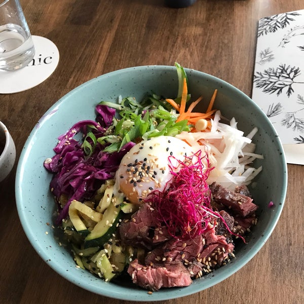 Tried the Bibimbap, was pleasantly surprised. Espresso tonic was not on the menu but was kindly prepared for me. Great interior, good experience. Very friendly staff