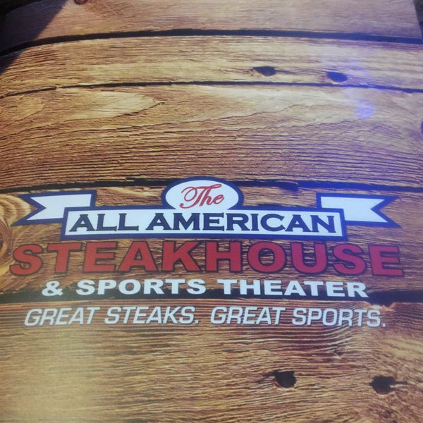 Photo taken at The All American Steakhouse &amp; Sports Theater by Bill H. on 1/29/2016