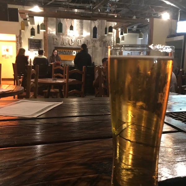 Photo taken at Factotum Brewhouse by Patrick B. on 2/3/2018