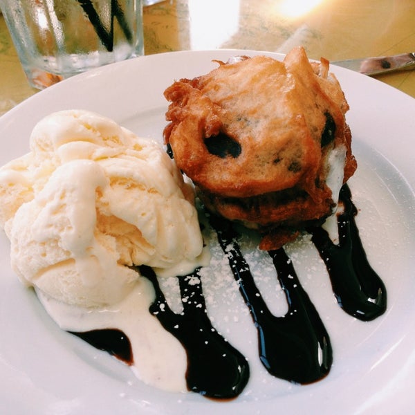 Mmmmm… The Deep Fried Whoopie Pie with a side of vanilla ice cream!