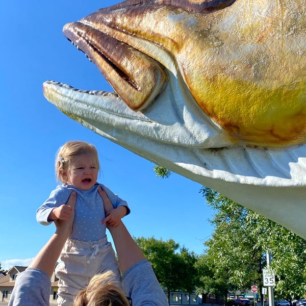world's largest walleye Garrison, MN