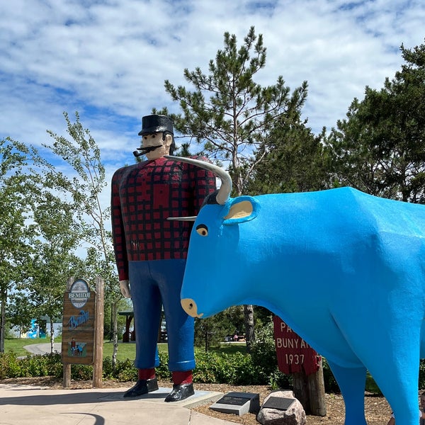 Photo taken at Paul Bunyan &amp; Babe The Blue Ox by Kelsey S. on 8/1/2022