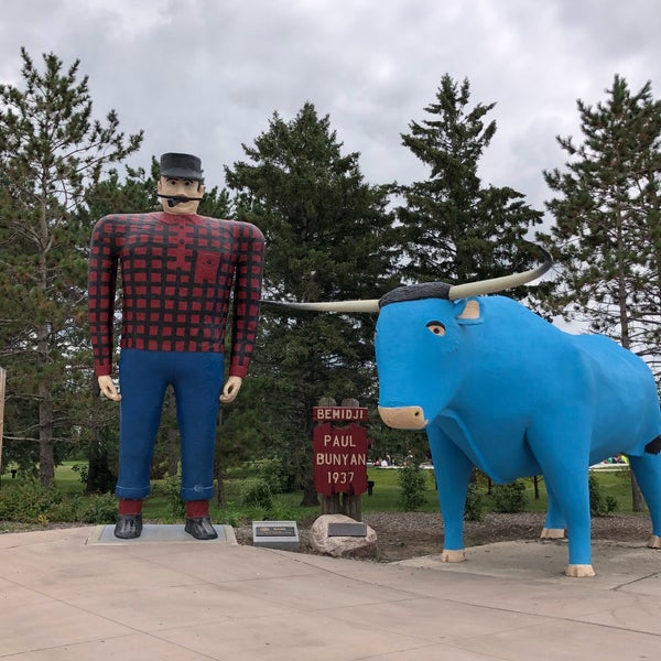Photo taken at Paul Bunyan &amp; Babe The Blue Ox by Kelsey S. on 7/21/2018