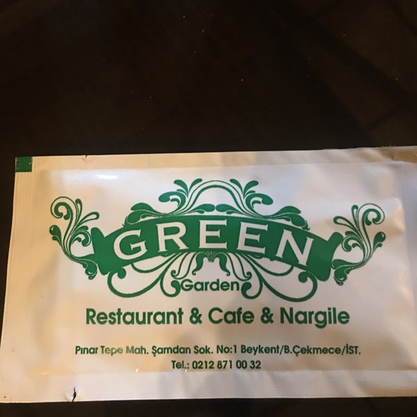 Foto scattata a Green Garden Cafe &amp; Restaurant &amp; Nargile da H il 12/25/2018