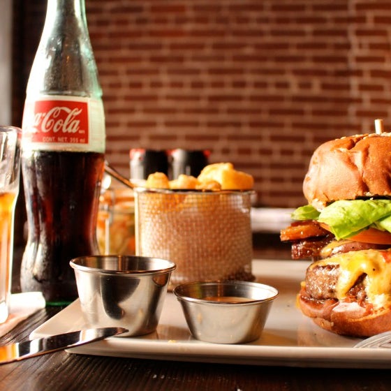 Cerveteca’s burger can be ordered with a beef, turkey or veggie patty and is garnished with tomato, grilled or fried onion, housemade “not so secret sauce” and a choice of pimiento or cheddar cheese.