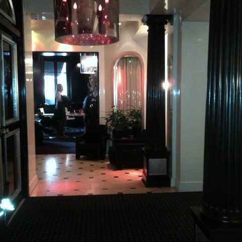 Photo taken at MonHotel Lounge &amp; Spa by yasmine y. on 10/12/2012