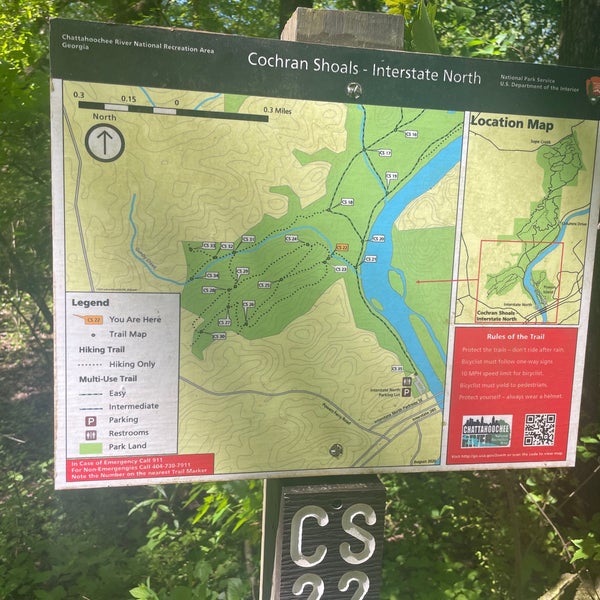 Chattahoochee River National Recreation Area Map