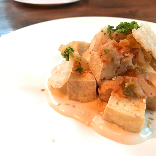 The Sesame Glazed Tofu is to die for (https://kraftykitchen.ca/menu/sesame-glazed-tofu/)