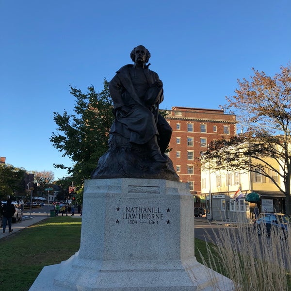 Nathaniel Hawthorne Statue Historic and Protected Site in Salem