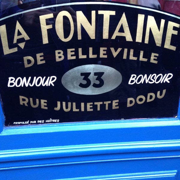 รูปภาพถ่ายที่ La Fontaine de Belleville โดย David L. เมื่อ 5/18/2016