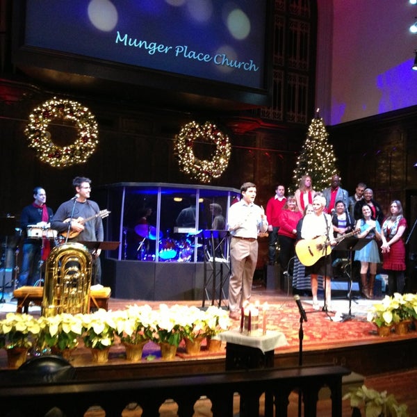 Photo taken at Munger Place Church by Mike O. on 12/25/2012