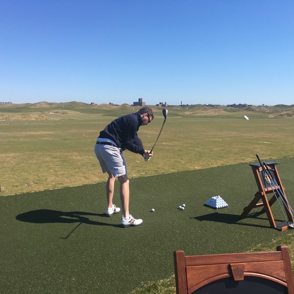Photo taken at Trump Golf Links at Ferry Point by Chris L. on 4/15/2016