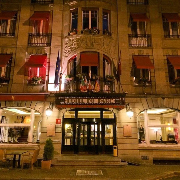 Photo taken at Hôtel Du Parc by Jon H. on 8/31/2014