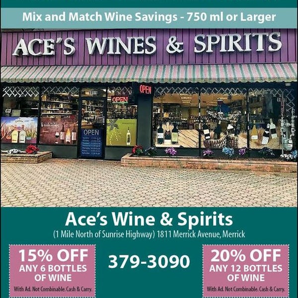 Ace's Wines & Spirits of Merrick NY 11566 1811 Merrick Ave
