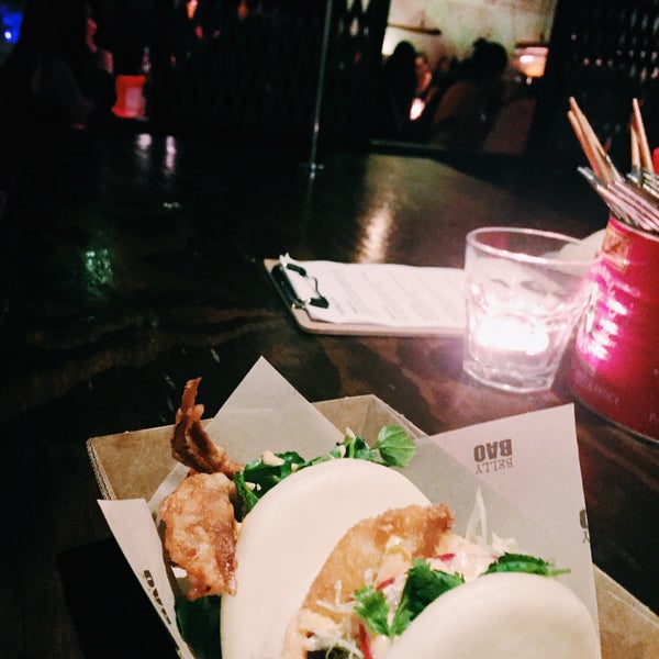 Loved the crumbed chicken and soft shell crab baogers. Chicken wings to share are a great option to help fill you up. Recommend coming early as wait times can get long. Or book! Love this place x