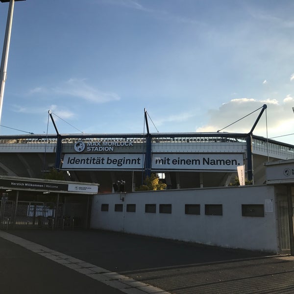 Photo taken at Max-Morlock-Stadion by Jun K. on 9/21/2017