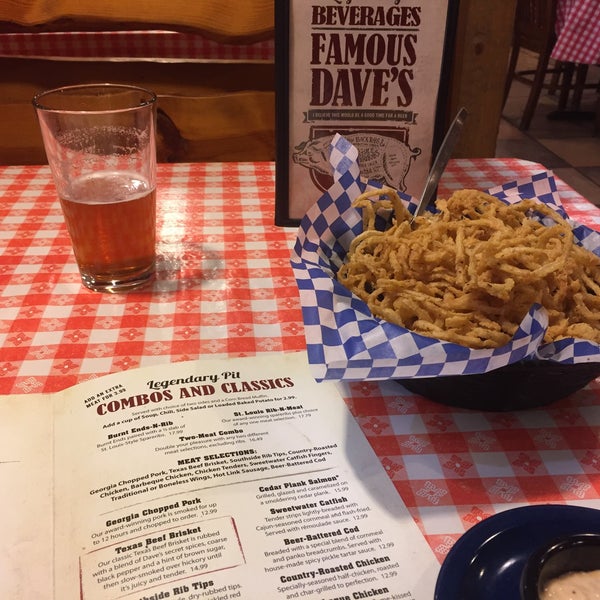 Everything is good here. All the famous dave's in Texas have closed so it was a definite stop on way to MKE airport. Amazing food and great service.