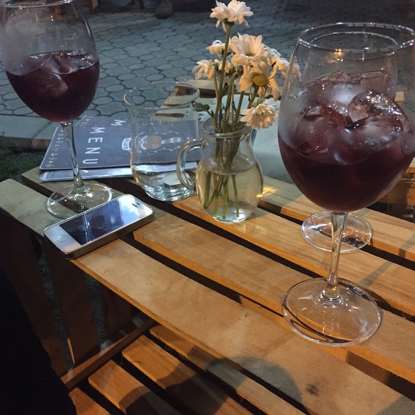 Photo taken at PLATO Cafe &amp; Wine Bar by Tatevik Z. on 9/5/2015