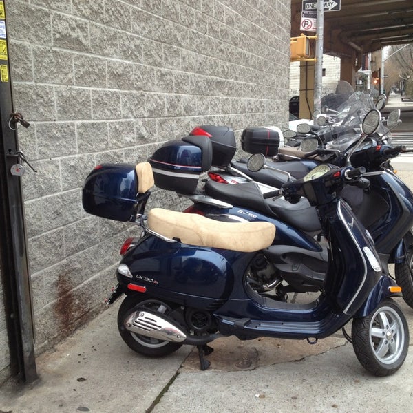 Photo taken at Vespa Brooklyn / Aprilia Brooklyn / Moto Guzzi Brooklyn by Leah K. on 2/28/2013