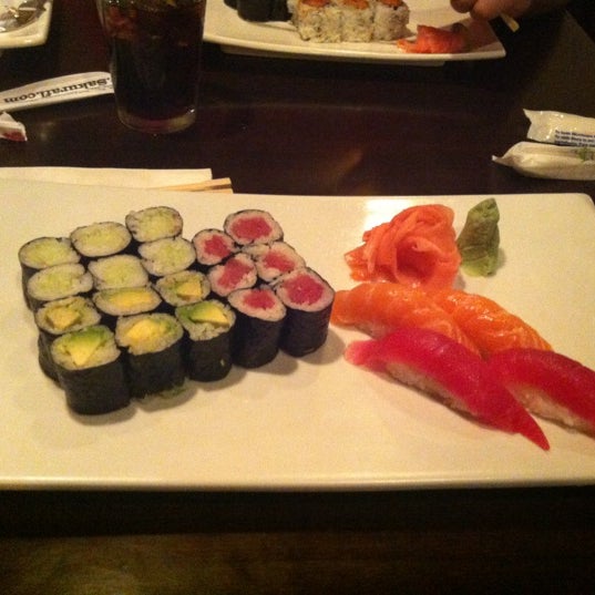 Photo taken at Sakura Japanese Sushi &amp; Grill by Matilda C. on 11/10/2012