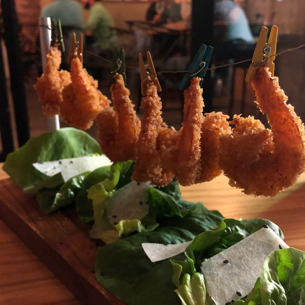 The tendedero shrimp is pretty tasty. Just take it off, wrap it in the lettuce and enjoy!
