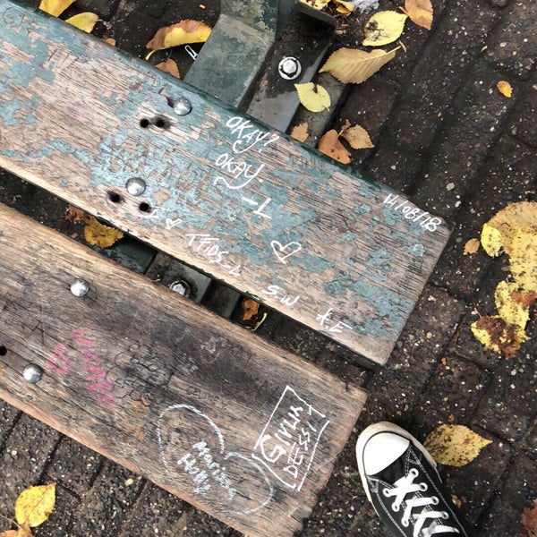 Photo taken at The Fault in Our Stars Bench by Lucie K. on 9/5/2018