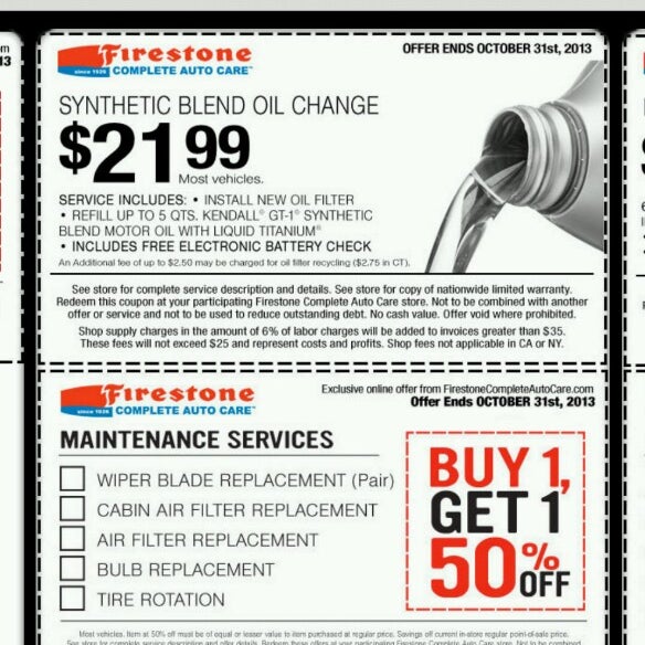 How Much is an Oil Change at Firestone  