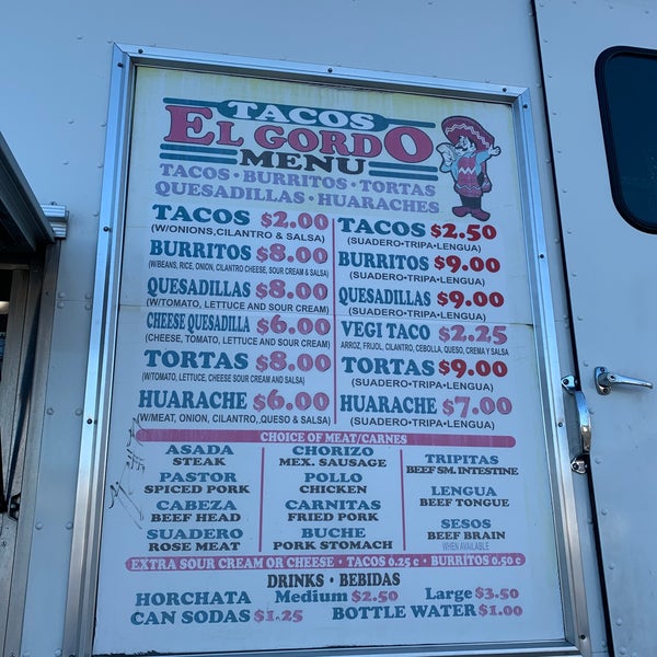 Tacos el Gordo Taco Truck Mexican Restaurant in Fruitvale