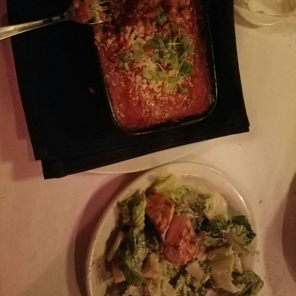 5 Cheese Lasagna with a grilled salmon Caesar salad.......is awesome! Best ever!!