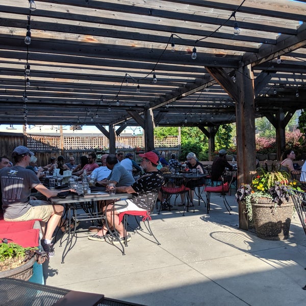 Photo taken at The Noble Pig Brewhouse &amp; Restaurant by Jen G. on 7/1/2019