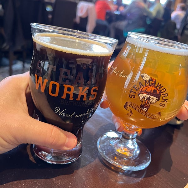 Photo taken at Steamworks Brewing Company by Erik G. on 4/4/2023