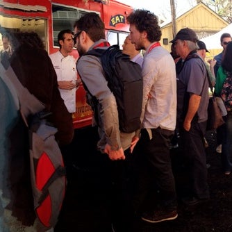 Photo taken at #IBMfoodTruck at SXSW by jacquelyn on 3/11/2014