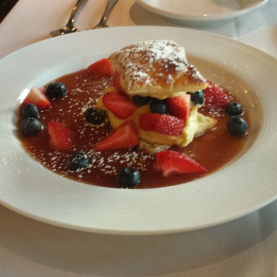 Try the Napoleon with fresh berries! Delish!