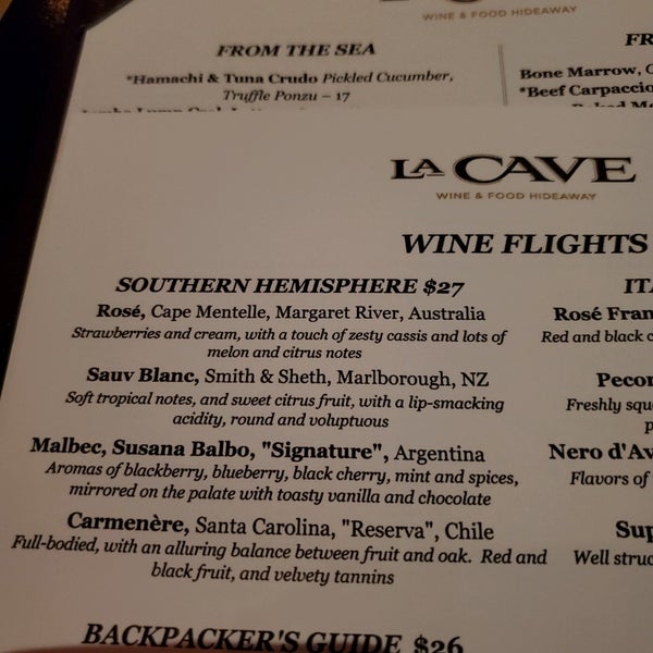 Photo taken at La Cave Food &amp; Wine Hideaway by Sherry on 12/7/2019
