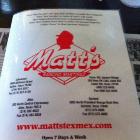 รูปภาพถ่ายที่ Matt&#39;s Rancho Martinez โดย Mandy H. เมื่อ 9/23/2012