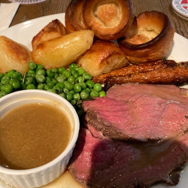 Sunday roast with Yorkshire puddings - a must.