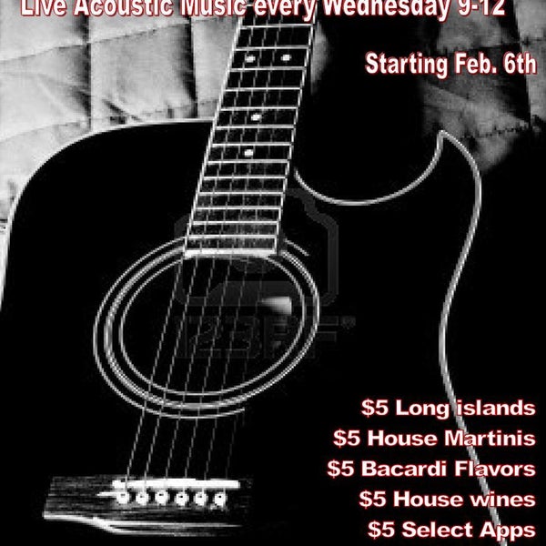 Acoustic wednesdays starting february 6th!