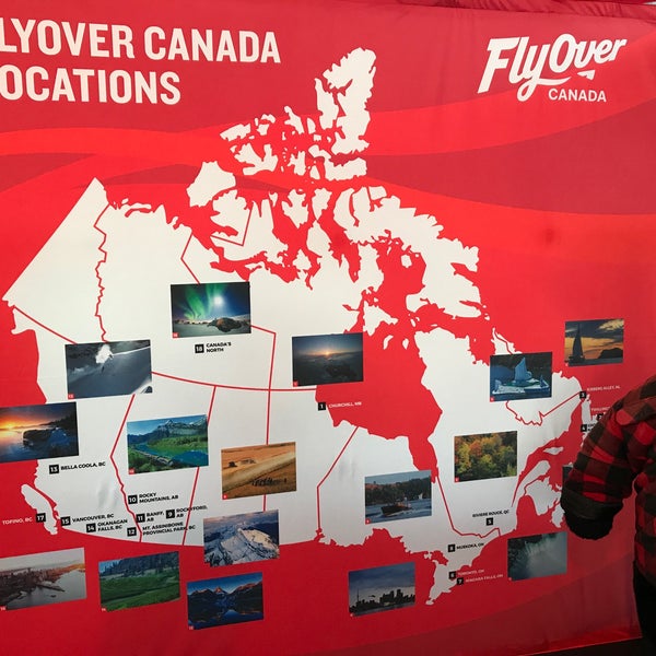 Photo prise au FlyOver Canada par Marcelle C. le2/15/2018