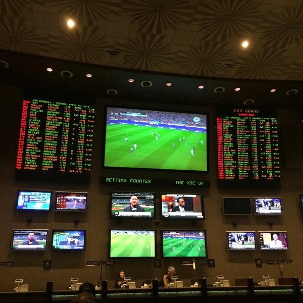 Photo taken at Race &amp; Sports Book by . on 4/14/2015