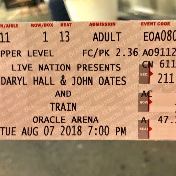 8/8/2018 tarihinde Elizabeth E.ziyaretçi tarafından Oakland Arena'de çekilen fotoğraf