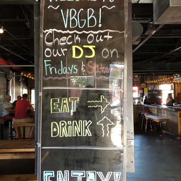 Photo taken at VBGB Beer Hall &amp; Garden/Restaurant by Elizabeth E. on 8/31/2019