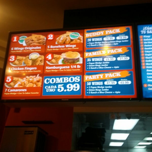 Wing zone menu deals