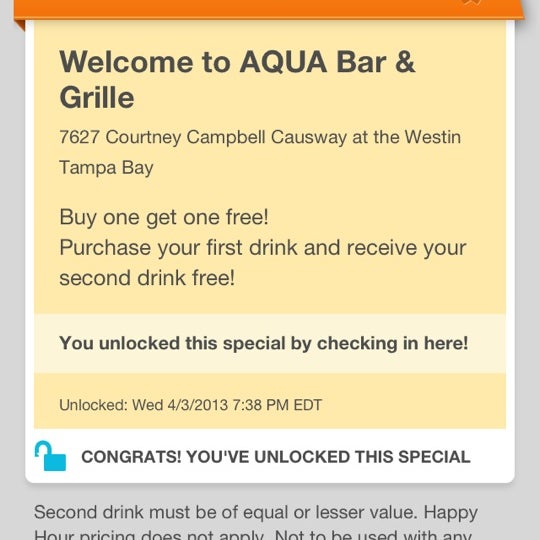 Best Check-in Special Ever at a hotel. BOGO free anytime!
