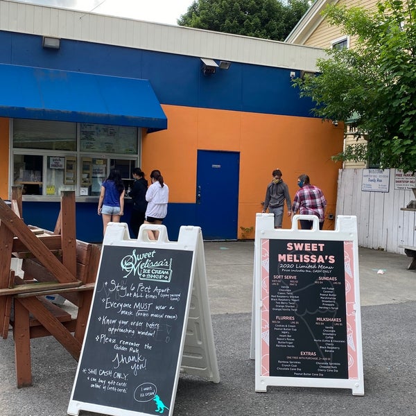 Photo taken at Sweet Melissa&#39;s Ice Cream Shop by Mark on 5/30/2020